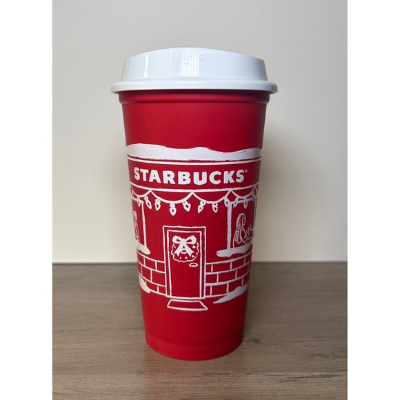 Starbucks Other - NEW Starbucks 2025 Limited Edition Holiday Reusable Tumbler Cup With White Lid